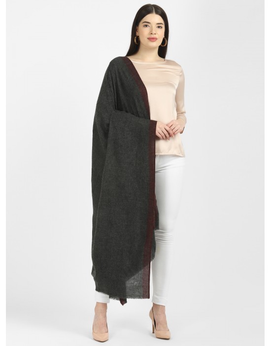Women shawls Plain dark grey